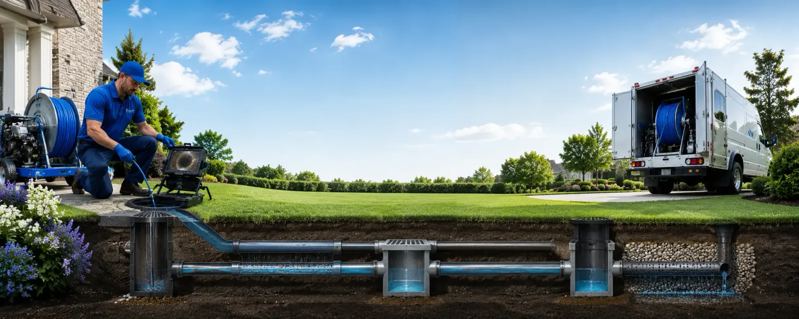 Outdoor drain cleaning information for Four Lakes, WA